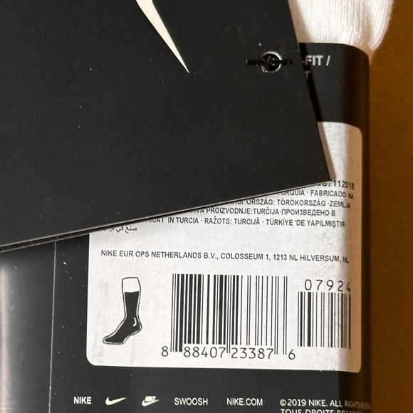 Nike Everyday White Crew Socks 10 pack x30 socks Medium - Large - Picture 5 of 5